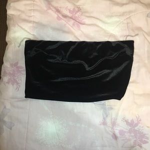 Black velvet top